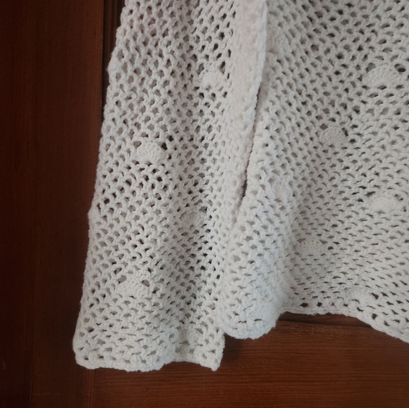 Crochet Sweater Cardigan Medium - Picture 2 of 6